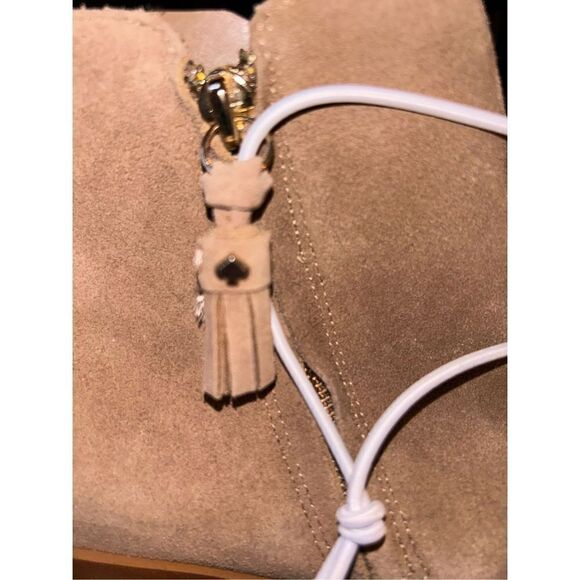 New Kate Spade tan suede booties size 8.5 - Picture 6 of 7